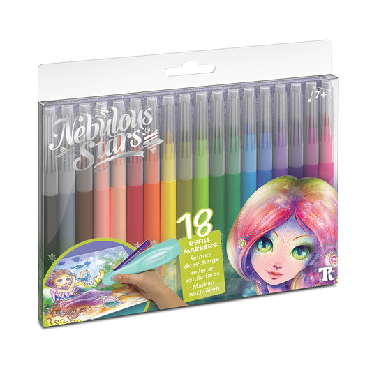 Измиващи се маркери, 18 броя