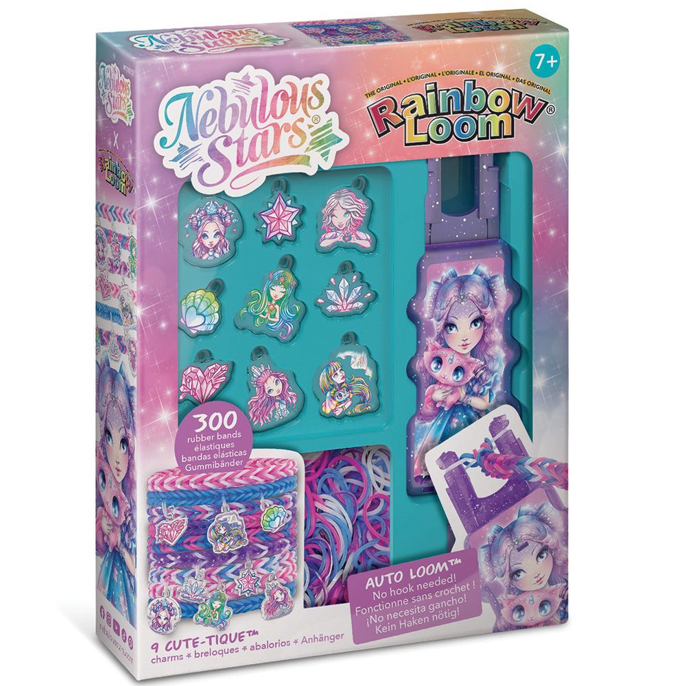 Комплект за плетене на гривни и талисмани с ластици - Rainbow Loom
