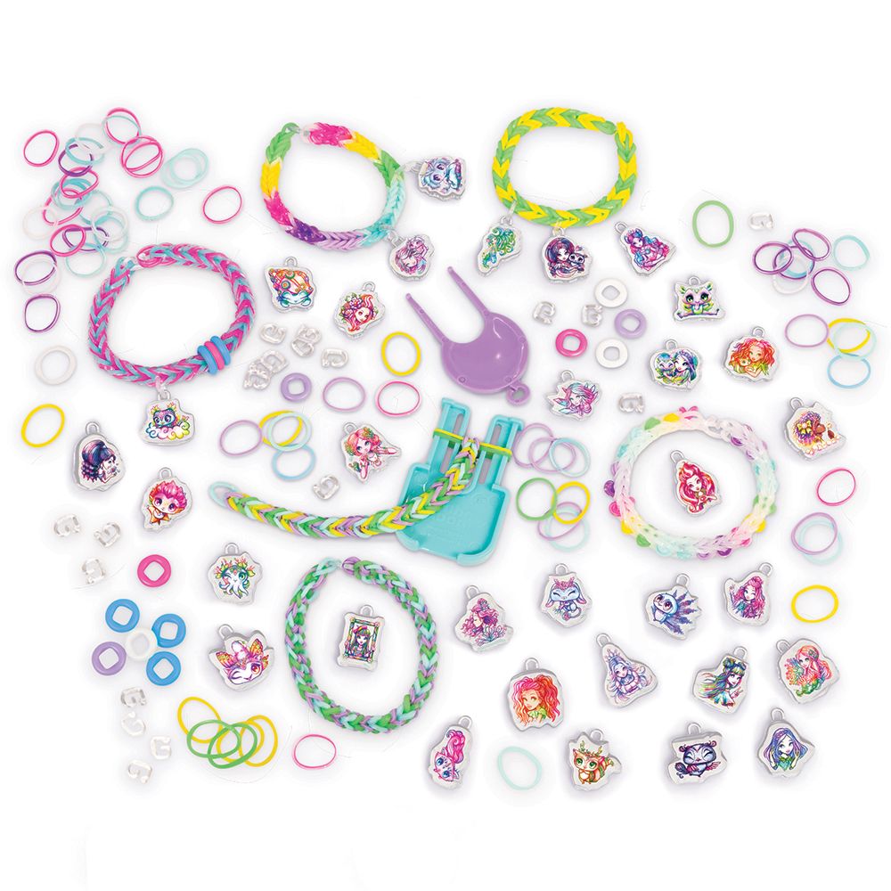 Комплект за плетене на гривни с талисмани - Rainbow Loom