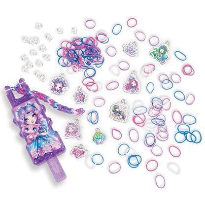 Комплект за плетене на гривни и талисмани с ластици - Rainbow Loom
