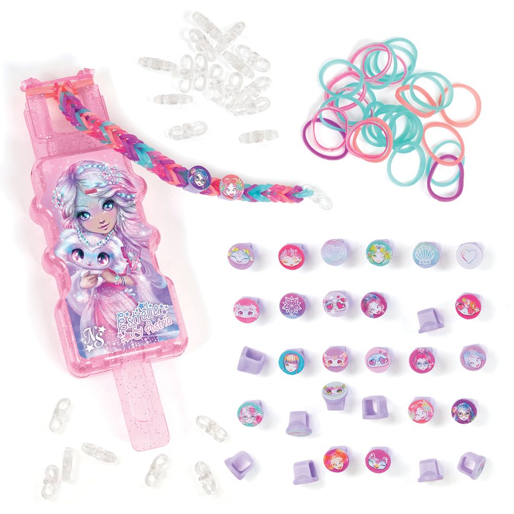 Комплект за плетене на гривни с мъниста и ластици - Rainbow Loom