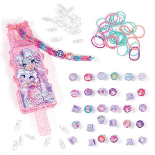 Комплект за плетене на гривни с мъниста и ластици - Rainbow Loom