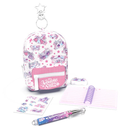 Мини раничка-ключодържател с аксесоари